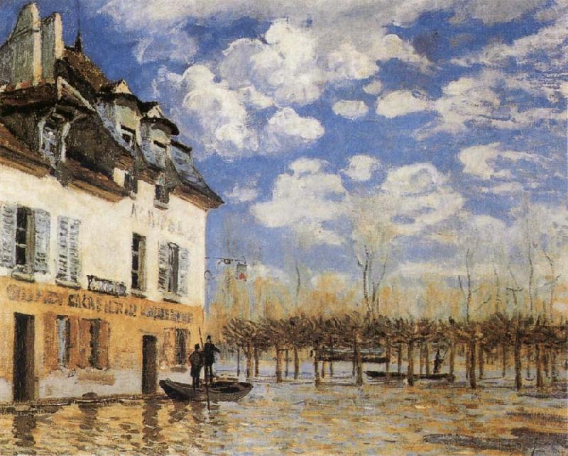 Alfred Sisley The Bark during the Flood France oil painting art